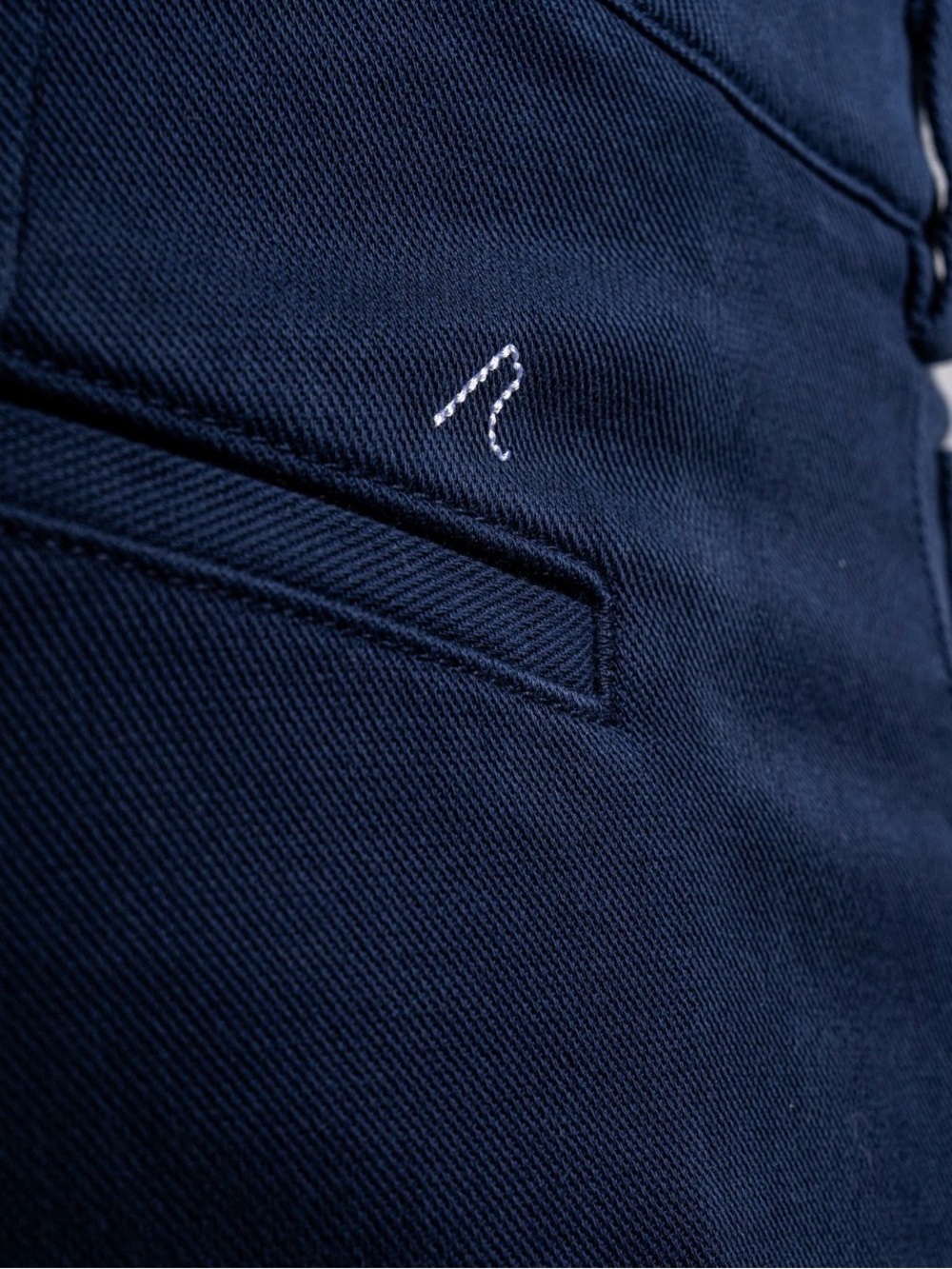 REDVANLY.   Men's Flat Front Pants in Navy - Tailored Everyday Style